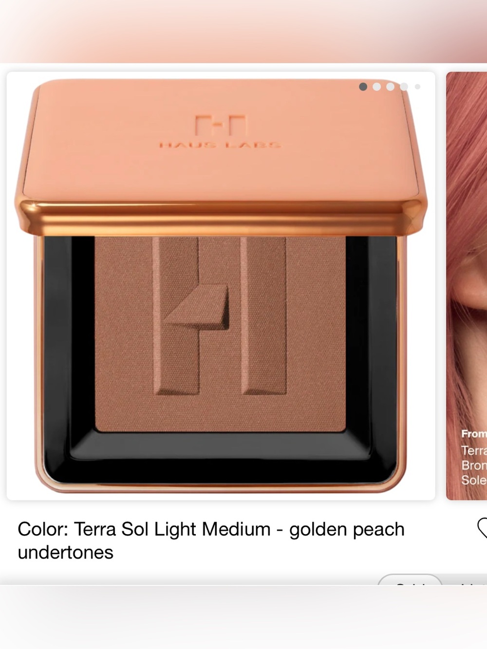 HAUS LABS BY LADY GAGA
Power Sculpt Velvet Bronzer in Terra Sol - Picture 5 of 9